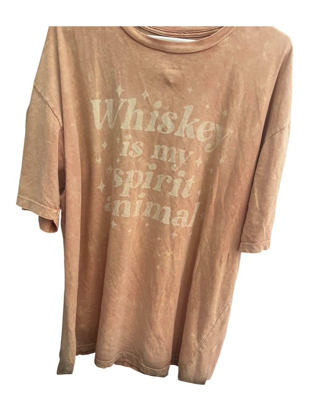 Lotus Fashion Los Angeles Whiskey Is My Spirit Animal Graphic Tee XL